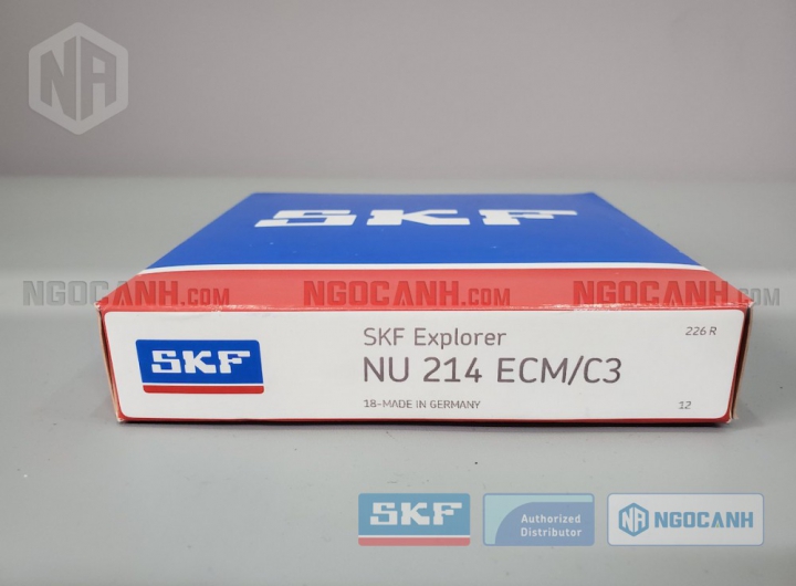 Vòng bi SKF NU 214 ECM/C3 chính hãng phân phối bởi Mua bán Vòng Bi - Đại lý ủy quyền SKF Vòng bi SKF NU 214 ECM/C3 chính hãng