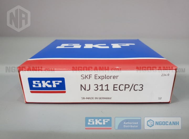 Vòng bi SKF NJ 311 ECP/C3 chính hãng phân phối bởi Mua bán Vòng Bi - Đại lý ủy quyền SKF Vòng bi SKF NJ 311 ECP/C3 chính hãng