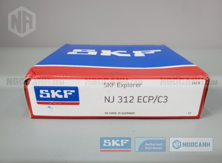 Vòng bi SKF NJ 312 ECP/C3 chính hãng phân phối bởi Mua bán Vòng Bi - Đại lý ủy quyền SKF Vòng bi SKF NJ 312 ECP/C3 chính hãng