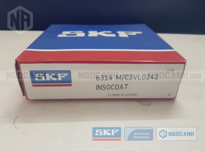 Vòng bi SKF 6314 M/C3VL0241INSOCOAT chính hãng phân phối bởi Mua bán Vòng Bi - Đại lý ủy quyền SKF Vòng bi SKF 6314 M/C3VL0241INSOCOAT chính hãng