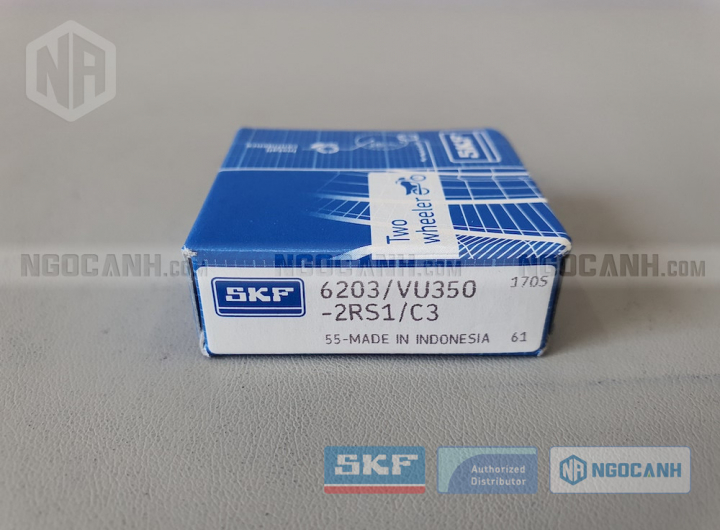 Vòng bi xe máy SKF 6203/VU350-2RS1/C3 chính hãng phân phối bởi Mua bán Vòng Bi - Đại lý ủy quyền SKF Vòng bi xe máy SKF 6203/VU350-2RS1/C3 chính hãng