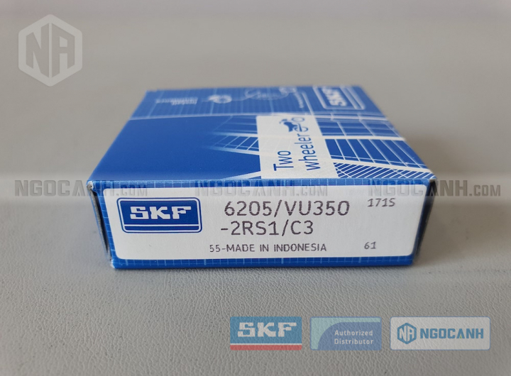 Vòng bi xe máy SKF 6205/VU350-2RS1/C3 chính hãng phân phối bởi Mua bán Vòng Bi - Đại lý ủy quyền SKF Vòng bi xe máy SKF 6205/VU350-2RS1/C3 chính hãng