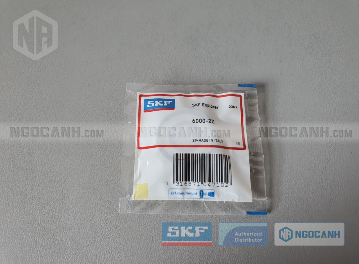 Vòng bi SKF 6000-2Z chính hãng phân phối bởi Mua bán Vòng Bi - Đại lý ủy quyền SKF Vòng bi SKF 6000-2Z chính hãng