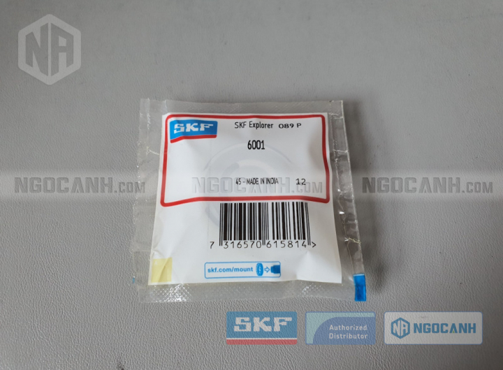 Vòng bi SKF 6001 chính hãng phân phối bởi Mua bán Vòng Bi - Đại lý ủy quyền SKF Vòng bi SKF 6001 chính hãng