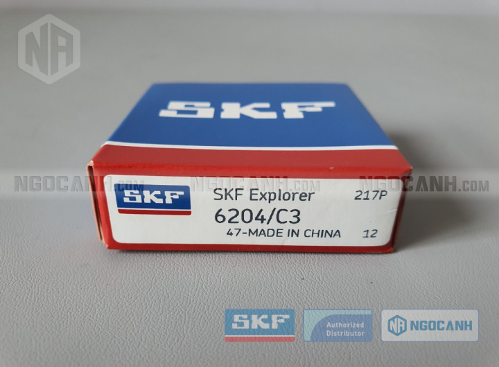 Vòng bi SKF 6204/C3 chính hãng phân phối bởi Mua bán Vòng Bi - Đại lý ủy quyền SKF Vòng bi SKF 6204/C3 chính hãng