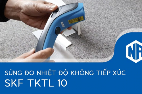 Trên tay súng đo nhiệt độ không tiếp xúc SKF TKTL10