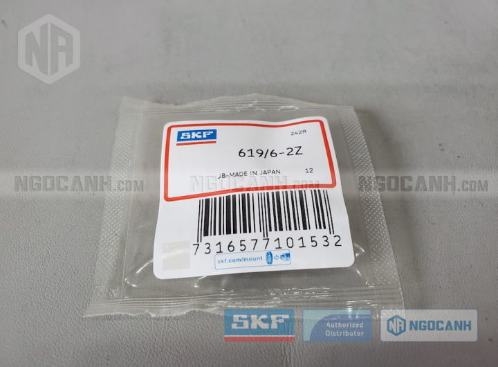 Vòng bi SKF 619/6-2Z chính hãng phân phối bởi Mua bán Vòng Bi - Đại lý ủy quyền SKF Vòng bi SKF 619/6-2Z chính hãng