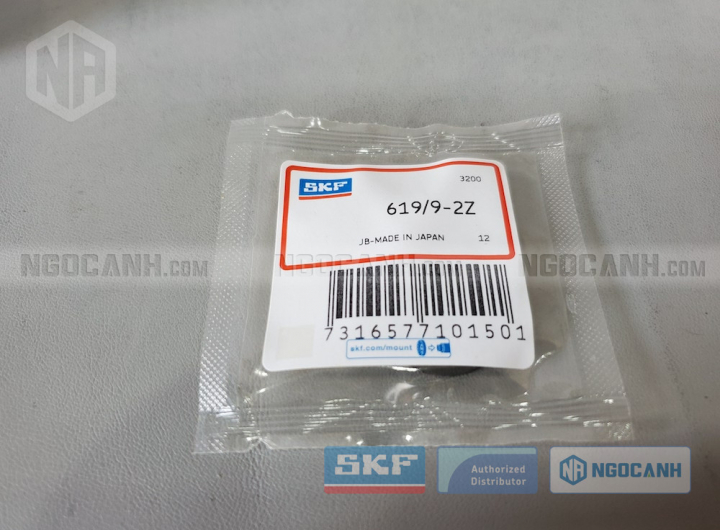 Vòng bi SKF 619/9-2Z chính hãng phân phối bởi Mua bán Vòng Bi - Đại lý ủy quyền SKF Vòng bi SKF 619/9-2Z chính hãng