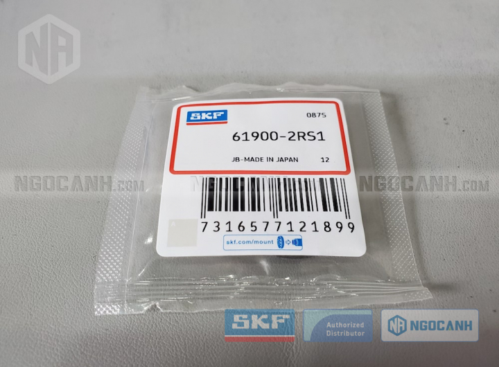 Vòng bi SKF 61900-2RS1 chính hãng phân phối bởi Mua bán Vòng Bi - Đại lý ủy quyền SKF Vòng bi SKF 61900-2RS1 chính hãng