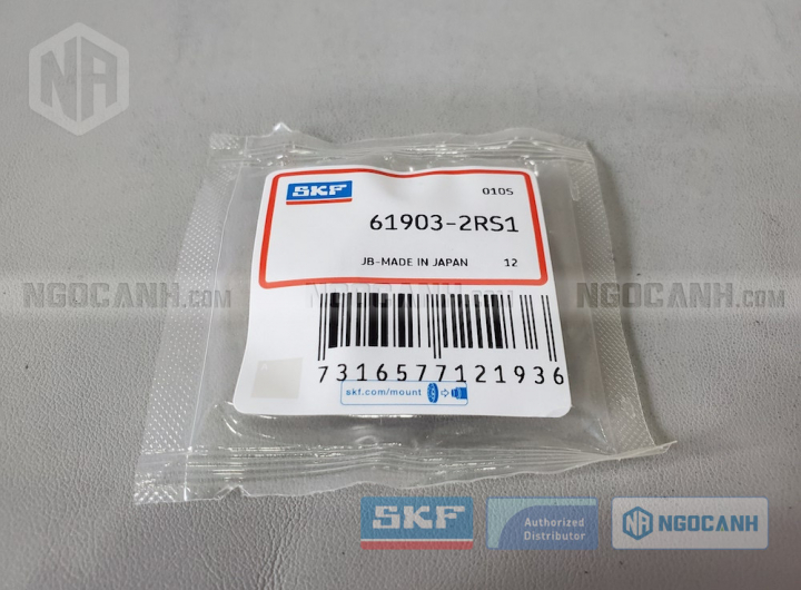 Vòng bi SKF 61903-2RS1 chính hãng phân phối bởi Mua bán Vòng Bi - Đại lý ủy quyền SKF Vòng bi SKF 61903-2RS1 chính hãng