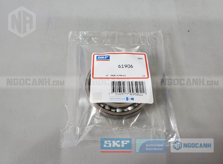 Vòng bi SKF 61906 chính hãng phân phối bởi Mua bán Vòng Bi - Đại lý ủy quyền SKF Vòng bi SKF 61906 chính hãng