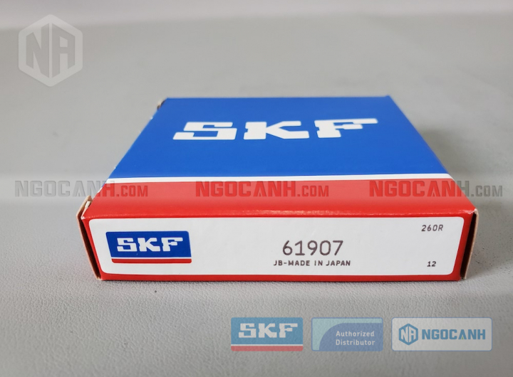Vòng bi SKF 61907 chính hãng phân phối bởi Mua bán Vòng Bi - Đại lý ủy quyền SKF Vòng bi SKF 61907 chính hãng