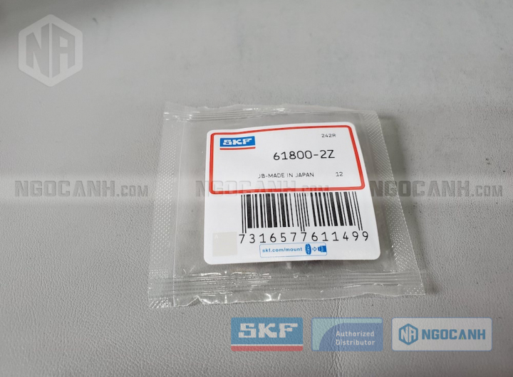 Vòng bi SKF 61800-2Z chính hãng phân phối bởi Mua bán Vòng Bi - Đại lý ủy quyền SKF Vòng bi SKF 61800-2Z chính hãng