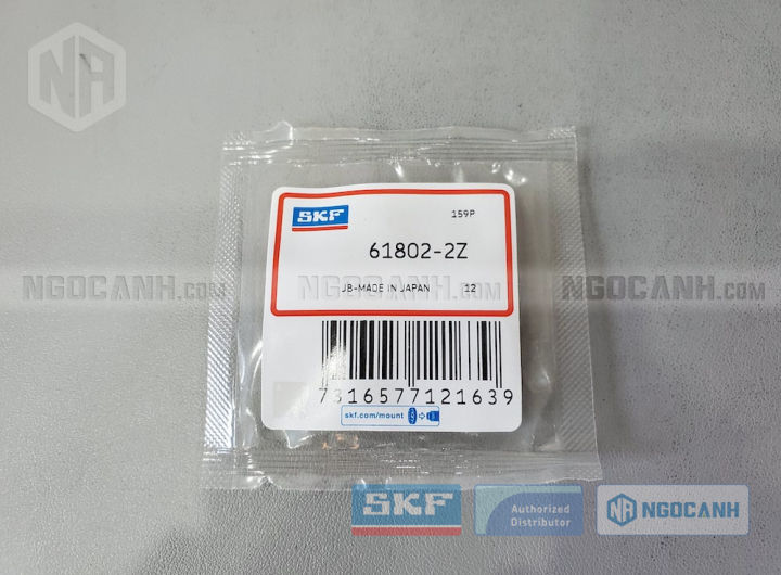 Vòng bi SKF 61802-2Z chính hãng