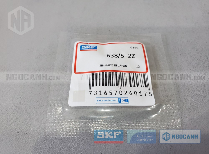 Vòng bi SKF 638/5-2Z chính hãng phân phối bởi Mua bán Vòng Bi - Đại lý ủy quyền SKF Vòng bi SKF 638/5-2Z chính hãng