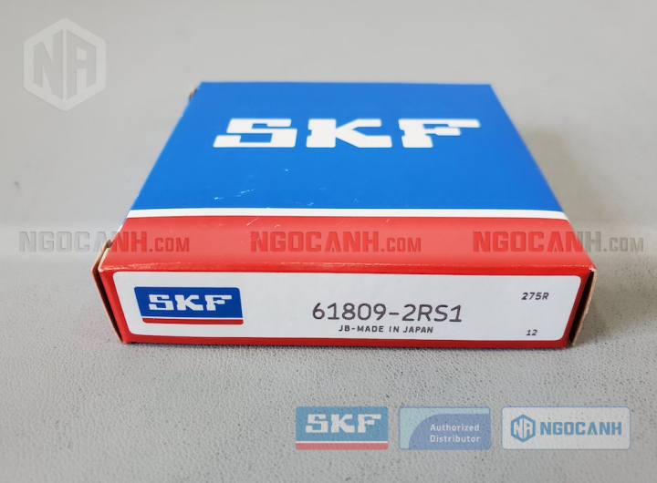 Vòng bi SKF 61809-2RS1 chính hãng phân phối bởi Mua bán Vòng Bi - Đại lý ủy quyền SKF Vòng bi SKF 61809-2RS1 chính hãng