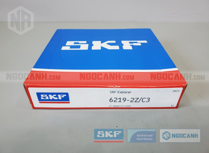 Vòng bi SKF 6219-2Z/C3 chính hãng phân phối bởi Mua bán Vòng Bi - Đại lý ủy quyền SKF Vòng bi SKF 6219-2Z/C3 chính hãng