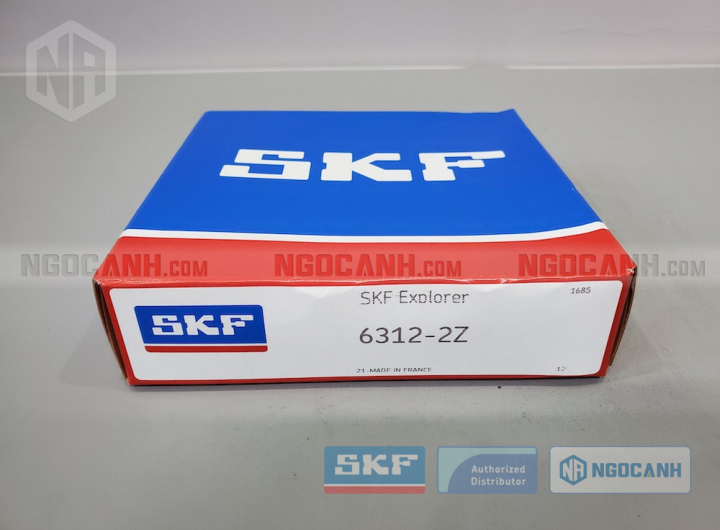 Vòng bi SKF 6312-2Z chính hãng phân phối bởi Mua bán Vòng Bi - Đại lý ủy quyền SKF Vòng bi SKF 6312-2Z chính hãng