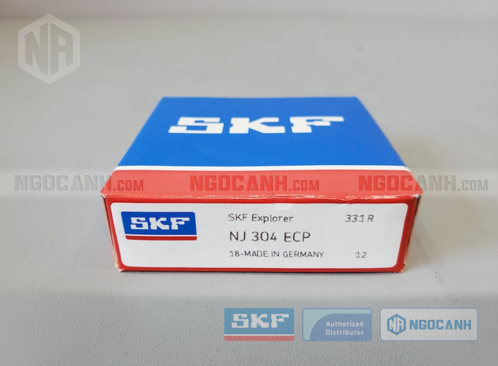 Vòng bi SKF NJ 304 ECP chính hãng phân phối bởi Mua bán Vòng Bi - Đại lý ủy quyền SKF Vòng bi SKF NJ 304 ECP chính hãng