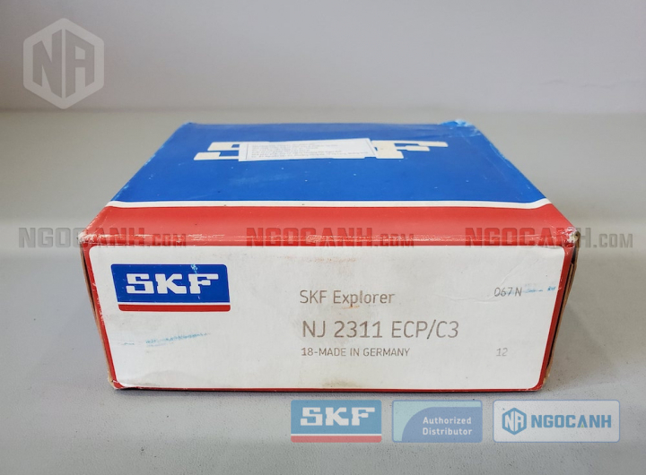 Vòng bi SKF NJ 2311 ECP/C3 chính hãng phân phối bởi Mua bán Vòng Bi - Đại lý ủy quyền SKF Vòng bi SKF NJ 2311 ECP/C3 chính hãng