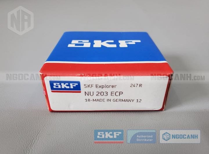 Vòng bi SKF NU 203 ECP chính hãng phân phối bởi Mua bán Vòng Bi - Đại lý ủy quyền SKF Vòng bi SKF NU 203 ECP chính hãng