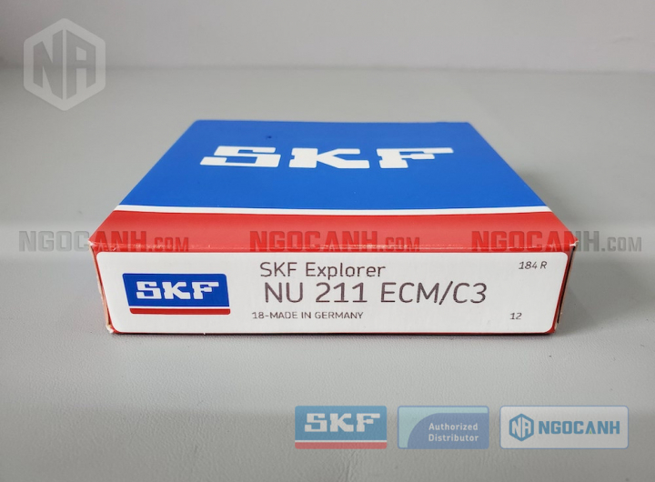 Vòng bi SKF NU 211 ECM/C3 chính hãng phân phối bởi Mua bán Vòng Bi - Đại lý ủy quyền SKF Vòng bi SKF NU 211 ECM/C3 chính hãng