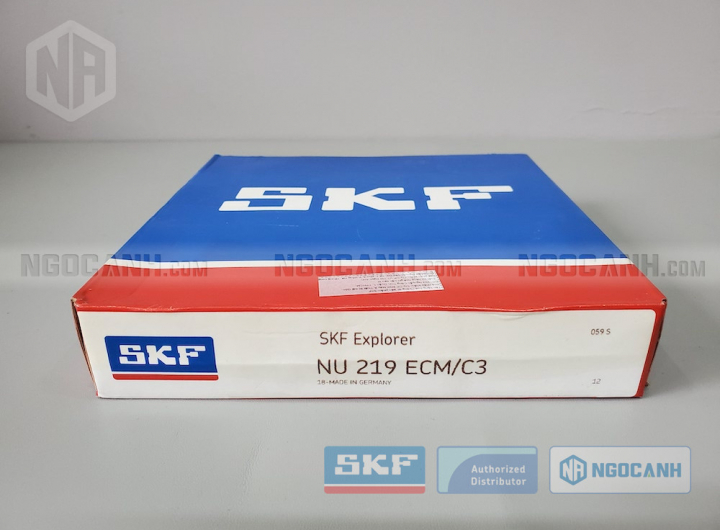 Vòng bi SKF NU 219 ECM/C3 chính hãng phân phối bởi Mua bán Vòng Bi - Đại lý ủy quyền SKF Vòng bi SKF NU 219 ECM/C3 chính hãng