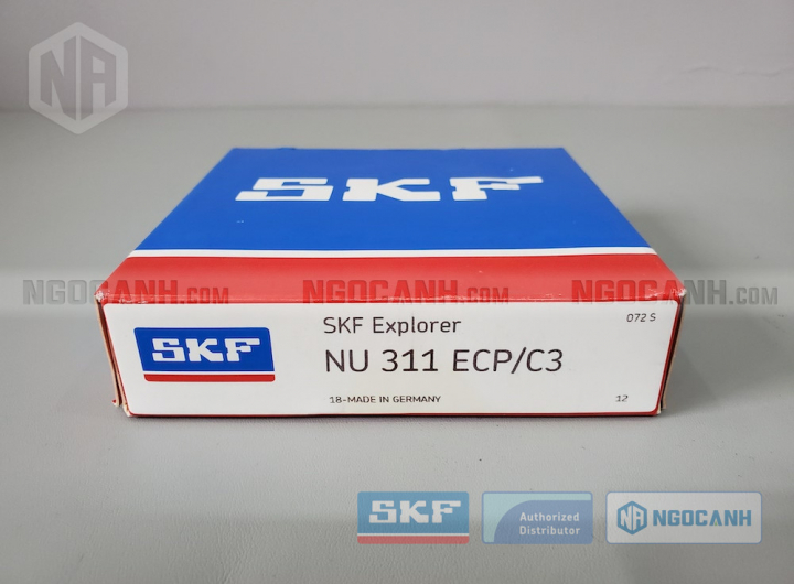 Vòng bi SKF NU 311 ECP/C3 chính hãng phân phối bởi Mua bán Vòng Bi - Đại lý ủy quyền SKF Vòng bi SKF NU 311 ECP/C3 chính hãng