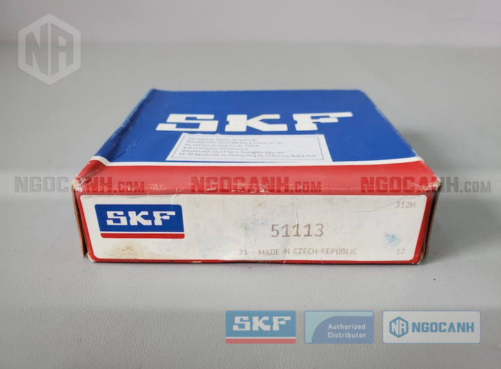 Vòng bi SKF 51113 chính hãng phân phối bởi Mua bán Vòng Bi - Đại lý ủy quyền SKF Vòng bi SKF 51113 chính hãng