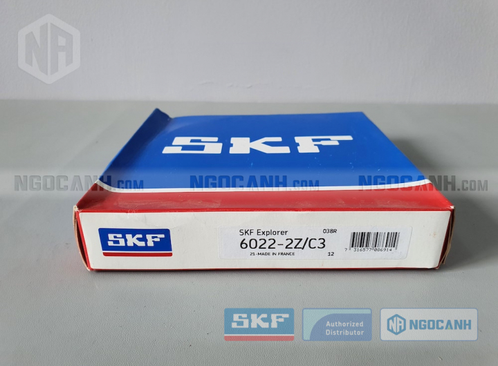 Vòng bi SKF 6022-2Z/C3 chính hãng phân phối bởi Mua bán Vòng Bi - Đại lý ủy quyền SKF Vòng bi SKF 6022-2Z/C3 chính hãng