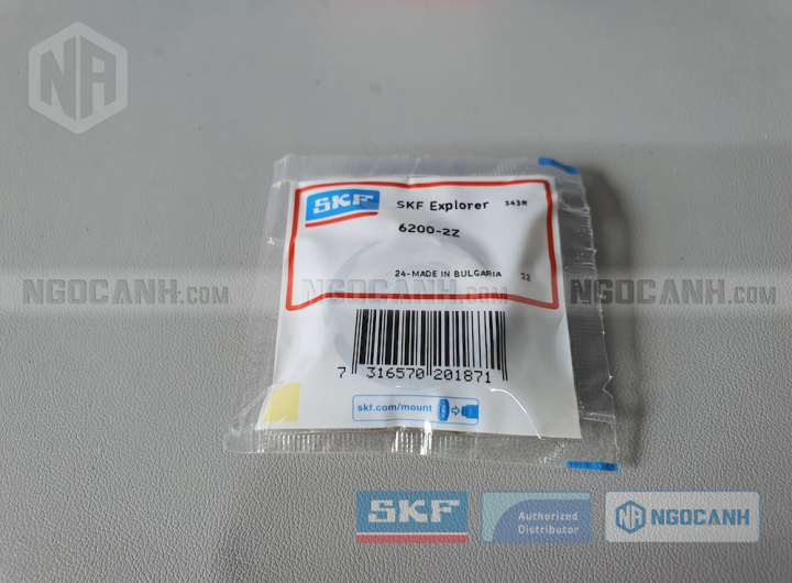 Vòng bi SKF 6200-2Z chính hãng phân phối bởi Mua bán Vòng Bi - Đại lý ủy quyền SKF Vòng bi SKF 6200-2Z chính hãng