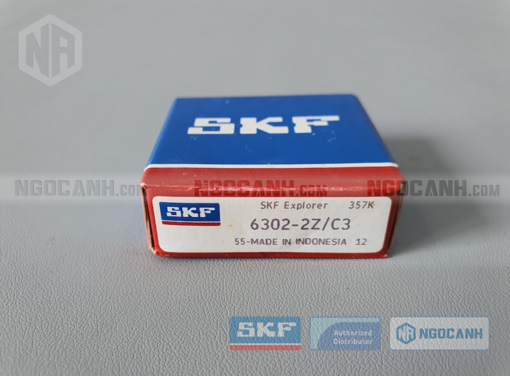 Vòng bi SKF 6302-2Z/C3 chính hãng phân phối bởi Mua bán Vòng Bi - Đại lý ủy quyền SKF Vòng bi SKF 6302-2Z/C3 chính hãng