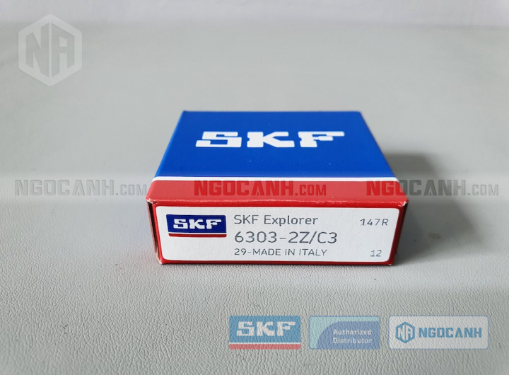 Vòng bi SKF 6303-2Z/C3 chính hãng phân phối bởi Mua bán Vòng Bi - Đại lý ủy quyền SKF Vòng bi SKF 6303-2Z/C3 chính hãng
