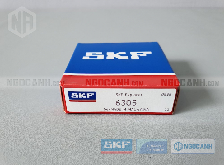 Vòng bi SKF 6305 chính hãng phân phối bởi Mua bán Vòng Bi - Đại lý ủy quyền SKF Vòng bi SKF 6305 chính hãng