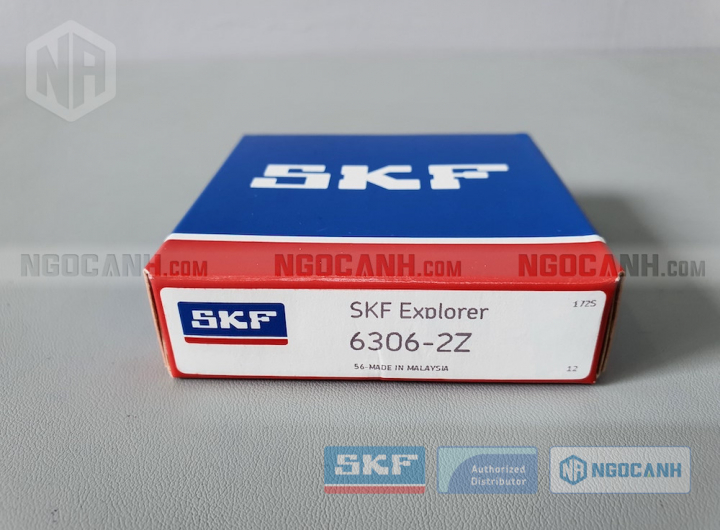 Vòng bi SKF 6306-2Z chính hãng phân phối bởi Mua bán Vòng Bi - Đại lý ủy quyền SKF Vòng bi SKF 6306-2Z chính hãng