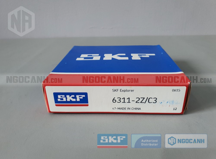 Vòng bi SKF 6311-2Z/C3 chính hãng phân phối bởi Mua bán Vòng Bi - Đại lý ủy quyền SKF Vòng bi SKF 6311-2Z/C3 chính hãng