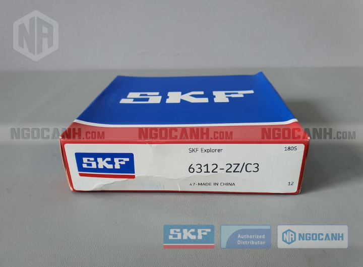 Vòng bi SKF 6312-2Z/C3 chính hãng phân phối bởi Mua bán Vòng Bi - Đại lý ủy quyền SKF Vòng bi SKF 6312-2Z/C3 chính hãng