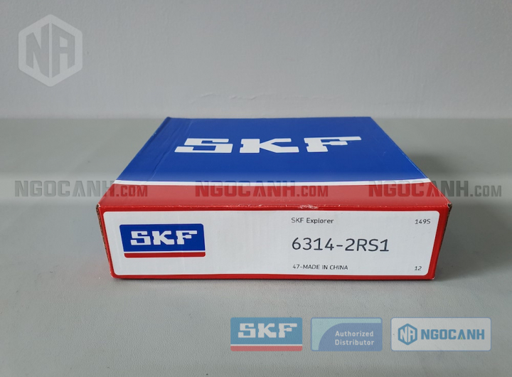 Vòng bi SKF 6314-2RS1 chính hãng phân phối bởi Mua bán Vòng Bi - Đại lý ủy quyền SKF Vòng bi SKF 6314-2RS1 chính hãng