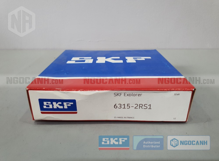 Vòng bi 6315-2RS1 chính hãng phân phối bởi Mua bán Vòng Bi - Đại lý ủy quyền SKF Vòng bi 6315-2RS1 chính hãng