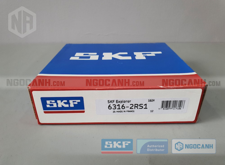 Vòng bi SKF 6316-2RS1 chính hãng phân phối bởi Mua bán Vòng Bi - Đại lý ủy quyền SKF Vòng bi SKF 6316-2RS1 chính hãng