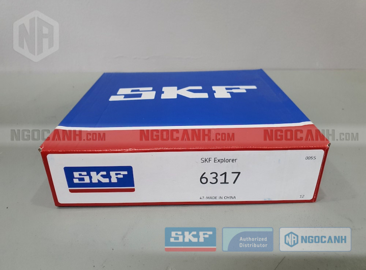 Vòng bi SKF 6317 chính hãng phân phối bởi Mua bán Vòng Bi - Đại lý ủy quyền SKF Vòng bi SKF 6317 chính hãng