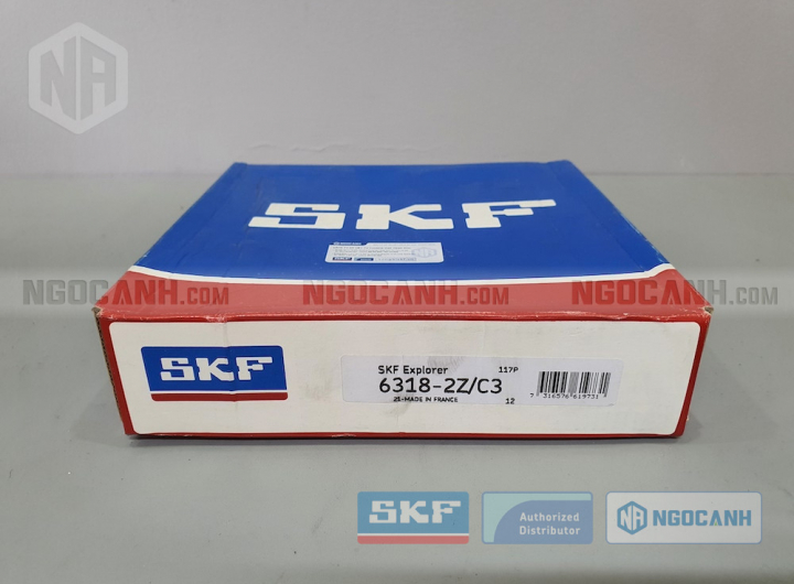 Vòng bi SKF 6318-2Z/C3 chính hãng phân phối bởi Mua bán Vòng Bi - Đại lý ủy quyền SKF Vòng bi SKF 6318-2Z/C3 chính hãng