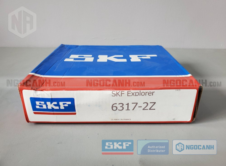 Vòng bi SKF 6317-2Z chính hãng phân phối bởi Mua bán Vòng Bi - Đại lý ủy quyền SKF Vòng bi SKF 6317-2Z chính hãng