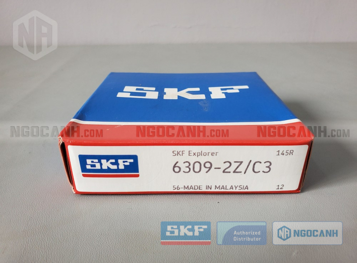 Vòng bi SKF 6309-2Z/C3 chính hãng phân phối bởi Mua bán Vòng Bi - Đại lý ủy quyền SKF Vòng bi SKF 6309-2Z/C3 chính hãng