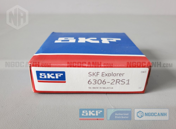 Vòng bi SKF 6306-2RS1 chính hãng phân phối bởi Mua bán Vòng Bi - Đại lý ủy quyền SKF Vòng bi SKF 6306-2RS1 chính hãng