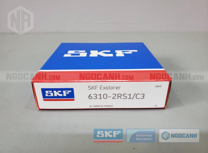 Vòng bi SKF 6310-2RS1/C3 chính hãng phân phối bởi Mua bán Vòng Bi - Đại lý ủy quyền SKF Vòng bi SKF 6310-2RS1/C3 chính hãng