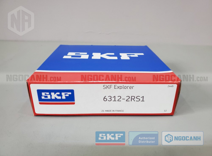 Vòng bi SKF 6312-2RS1 chính hãng phân phối bởi Mua bán Vòng Bi - Đại lý ủy quyền SKF Vòng bi SKF 6312-2RS1 chính hãng