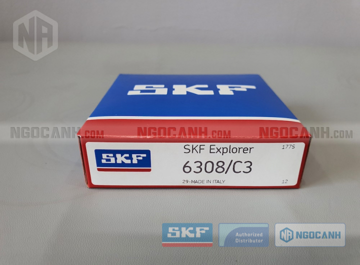Vòng bi SKF 6308/C3 chính hãng phân phối bởi Mua bán Vòng Bi - Đại lý ủy quyền SKF Vòng bi SKF 6308/C3 chính hãng