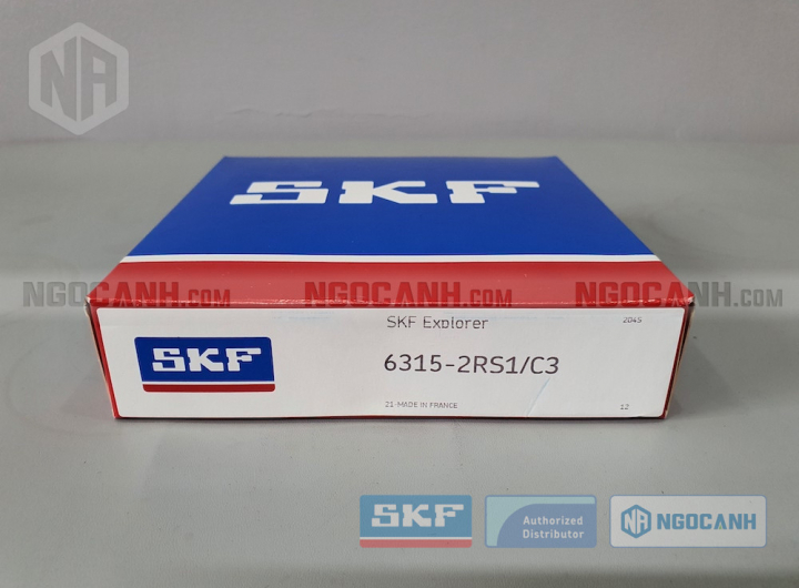 Vòng bi 6315-2RS1/C3 chính hãng phân phối bởi Mua bán Vòng Bi - Đại lý ủy quyền SKF Vòng bi 6315-2RS1/C3 chính hãng